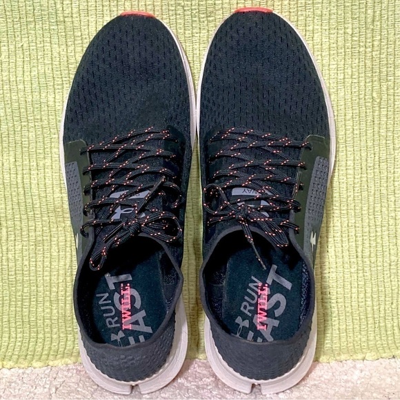 Under Armour Womens Black Sway Athletic Running Low Sneaker Shoes - Size US 9 - Picture 6 of 12